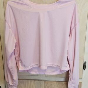 Women's Pink Long Sleeve Blouse